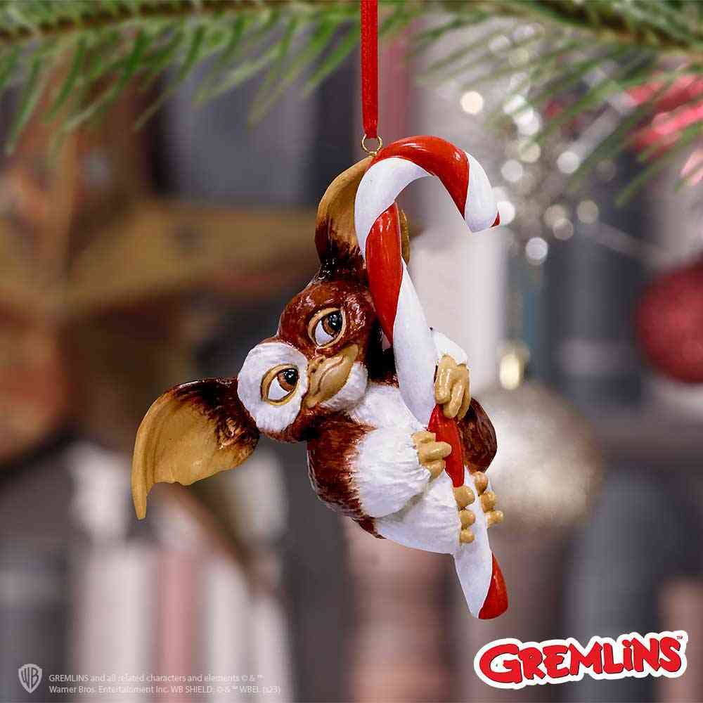 Nemesis Now Gremlins - Gizmo Candy Cane Boule de Noël - Multicolore